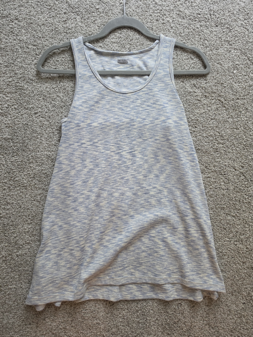 Columbia Light Blue Heathered Scoop Tank